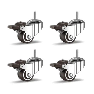 Las 4 ruedas con freno de la base deluxe 4 kg para fly banner