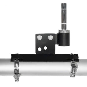 Base universal con bridas colocada en un soporte horizontal
