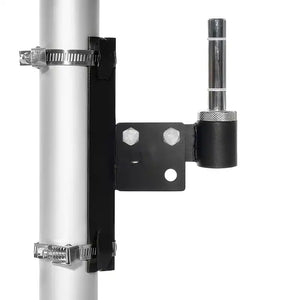 Base universal con bridas para fly banner en hierro negro