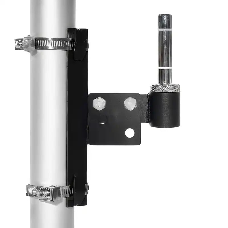 Base universal con bridas para fly banner en hierro negro
