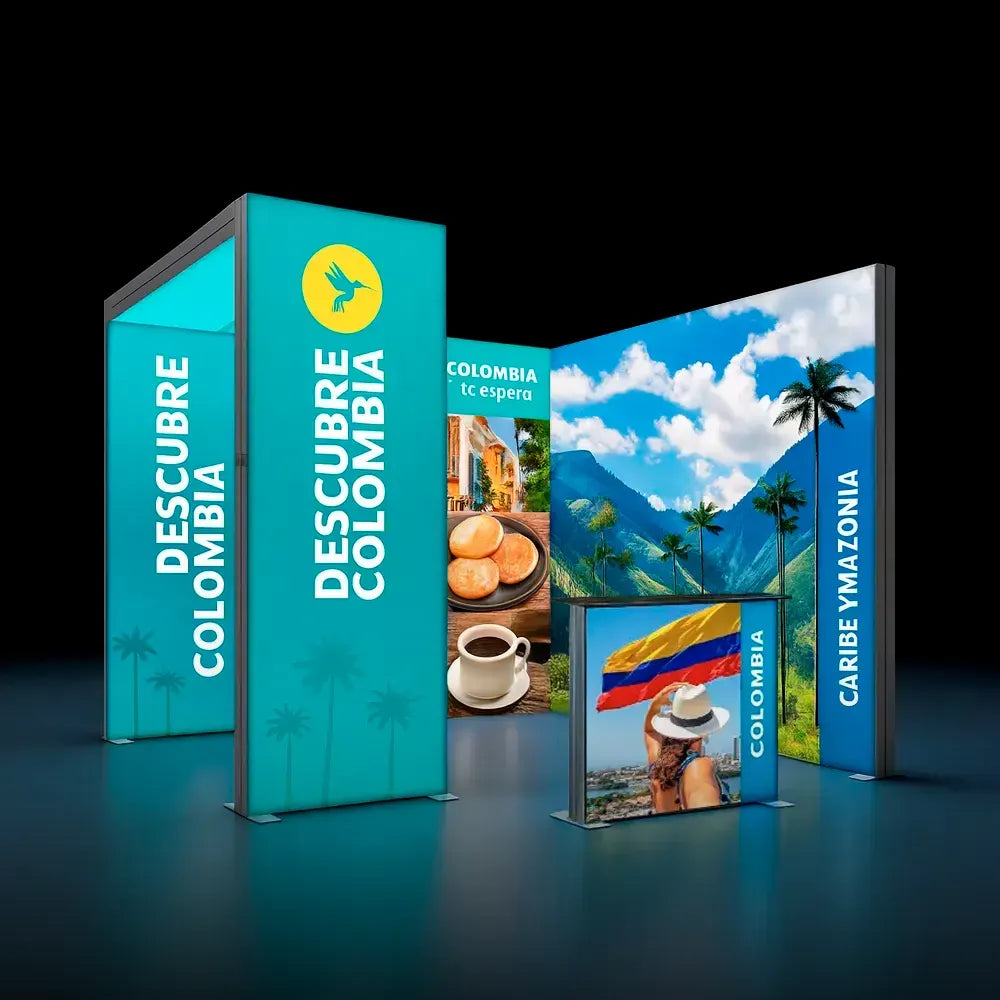 Stand LED 3x3 con Pórtico