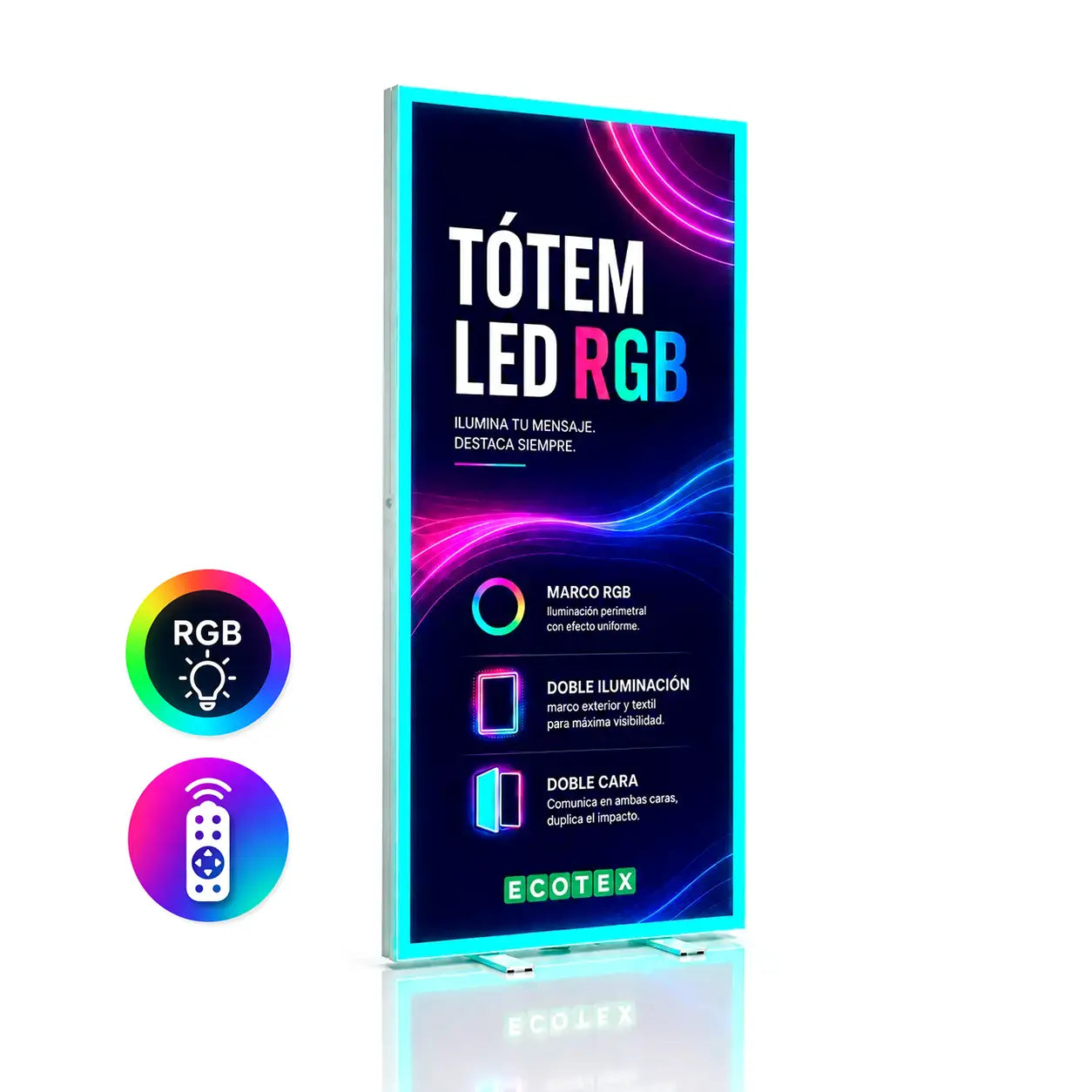 Tótem Textil LED RGB