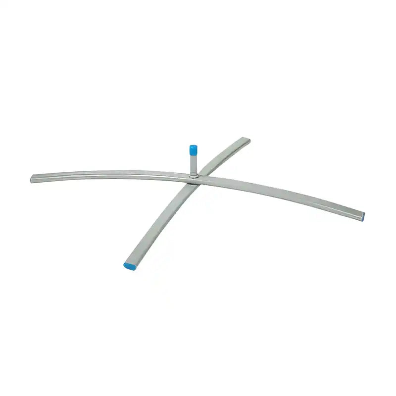 Base cruceta plegable para fly banner en hierro cromado gris
