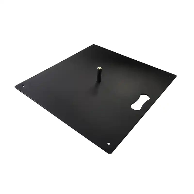 Base pesada de hierro de 12 kg para fly banner en negro mate