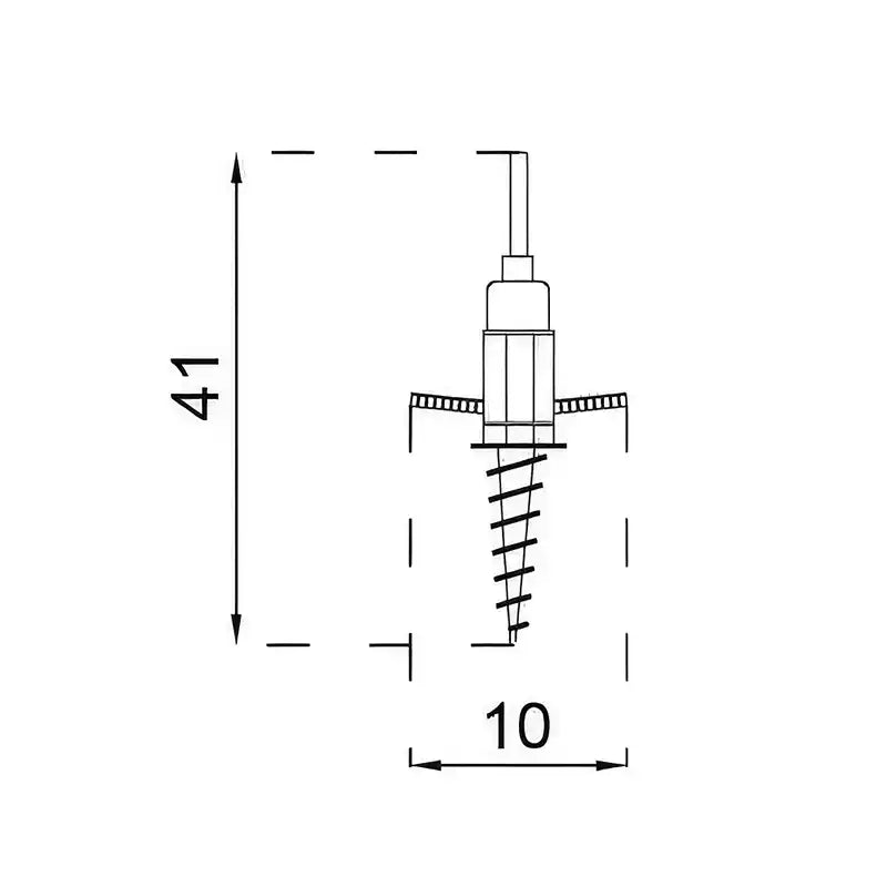 Medidas de la base tornillo rosca para fly banner