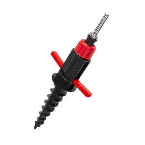 Base tornillo rosca para fly banner con punta en espiral para arena y tierra
