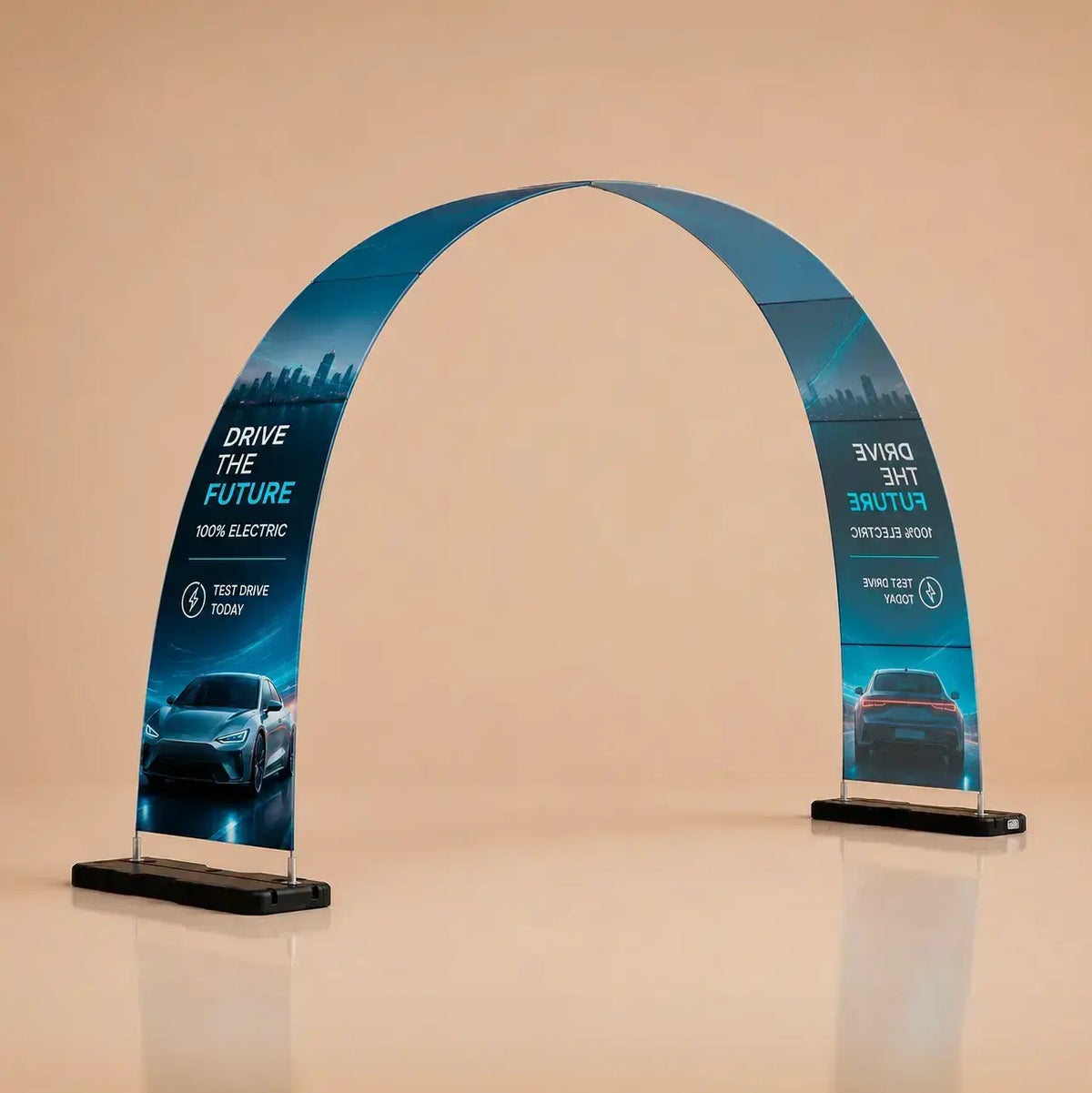 Photocall Tubular Arco Flex, arco publicitario con maleta base