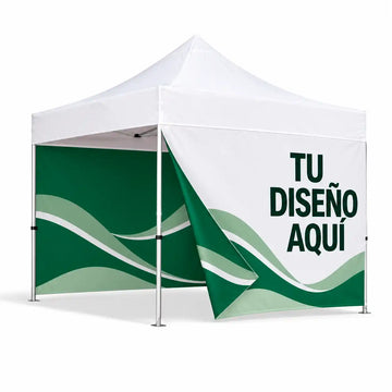 Pared lateral a doble cara para carpa